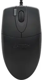 Миша A4Tech OP-620DS, чорний, USB, оптична, 1000 dpi, 4 кнопки, безшумний клік, 1.5 м