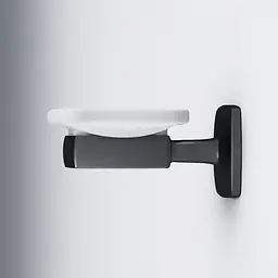 Мильниця Am.Pm Gem скляна настінна black A9034222, Чорний матовий - мініатюра 4