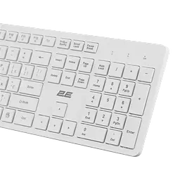 Клавіатура бездротова 2E KS260 EN/UKR White (2E-KS260WWH_UA) - мініатюра 2