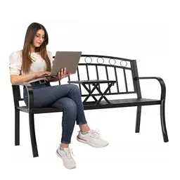 Лавка садова Chomik GARDEN LINE DUO з розкладним столиком - мініатюра 7