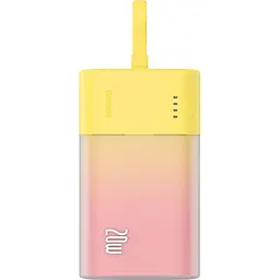 Зовнішній акумулятор Baseus Popsicle Type-C 5200mAh 20W Yellow [P10055600Y12-01] [125028] - мініатюра 3