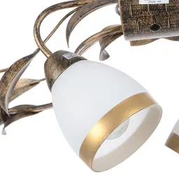 Люстра стельова Brille флористика E14 60W BR (LK-152S/4) - мініатюра 2