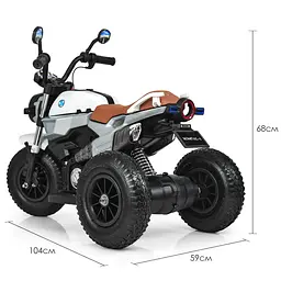 Дитячий електромобіль-мотоцикл Bambi Racer M 3687AL-1 до 60 кг - мініатюра 2