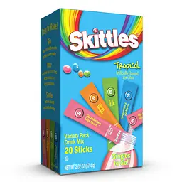 Порошковий напій Skittles Tropical Singles To Go Variety Pack 57.4 г