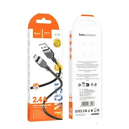 Дата кабель Hoco X109 Energy silicone USB to MicroUSB (1m) Black - мініатюра 5