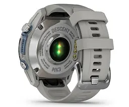 Смарт-годинник Garmin Descent Mk3 43 mm Stainless Steel with Fog Gray Silicone Band (010-02753-04/03) - мініатюра 9