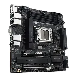 ASUS Материнська плата ASUS PRO WS B850M-ACE SE sAM5 B850 4xDDR5 M.2 HDMI DP D-Sub USB Type-C mATX - мініатюра 3