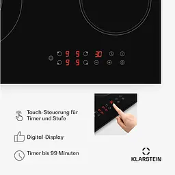 Варильна поверхня вбудована KLARSTEIN Virtuosa 4 зони 6600 Вт (10045614) - мініатюра 7