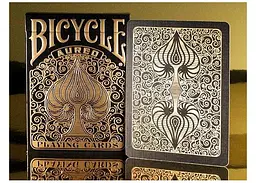 Карти гральні United States Playing Card Company Bicycle Aureo (black) (09409b) - мініатюра 6
