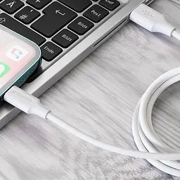 Кабель Proove Striped Silicone USB to Lightning (1m) white - мініатюра 2