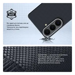 Чехол ArmorStandart BlackIcon Aramid Plain MagCase для Samsung S26 Plus Black (ARM90165) - мініатюра 4