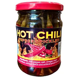 Перець стручковий Hot Chili peppers pickled гострий 280 г