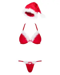 Комплект Obsessive Santastic 3-pcs Set S/M - мініатюра 3
