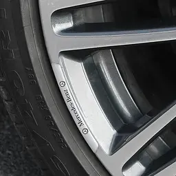 Емблема обода колеса Mercedes-Benz 4 шт Алюміній наклейка на диски на скотчі - мініатюра 3