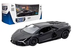 Іграшкова машинка гоночна Lamborghini Revuelto TechnoDrive 250934UBl матовий чорний колір