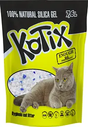 Наповнювач для котячого туалету Kotix силікагелевий 7.6 л KN2608