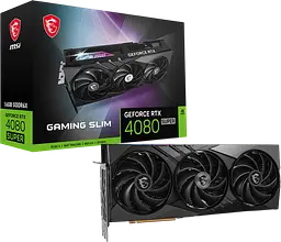 Відеокарта GeForce RTX 4080 Super 16GB MSI Gaming X Slim (RTX 4080 SUPER 16G GAMING X SLIM) Б/В