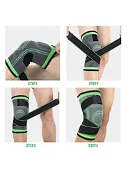 Бандаж для колінного суглоба Good Idea Knee Support WN-26 ортопедичний еластичний наколінник чорний - мініатюра 2