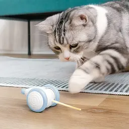 Інтерактивна іграшка для котів Cheerble Wicked Mouse PLUS CWJ01 (Біло-синій) - мініатюра 5