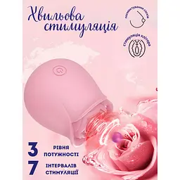 Вібратор Passion Роза вакуумний USB рожевий (4821002029587) - мініатюра 6