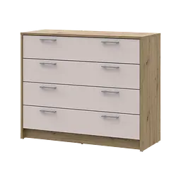 Комод Doros Ронді Дуб Артізан/Кашемір 4 шухляди 100х40х82 (41516187)