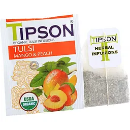 Чай Tipson Tulsi Туласі з манго та персиком, 25 пакетиків, 30 г (828042) - мініатюра 3