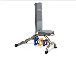 Гантелі для фітнесу вінілові круглі York Fitness 2х2кг жовтий - мініатюра 3