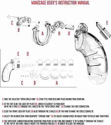 Пояс вірності для чоловіків ManCage 01 Chastity Cage прозорий - мініатюра 4