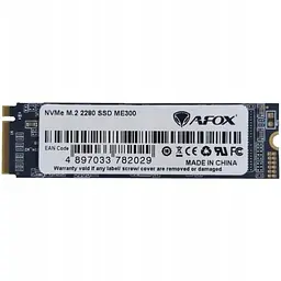 SSD 256Gb AFOX ME300 M.2 2280 PCIe NVMe Gen 3x4 3D TLC NAND, Retail