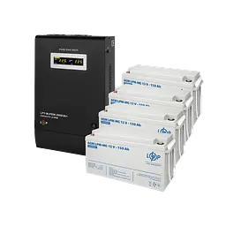 Комплект резервного живлення LP (LogicPower) ДБЖ + мультигелева батарея (UPS W3000 + АКБ MG 7200Wh)