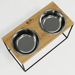 Hollky Base XXL40 — миски на підставці для дуже великих собак (2 × 2,8 л) - мініатюра 9