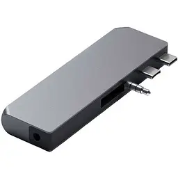Адаптер Satechi Aluminum USB-C Pro Hub Mini Adapter Space Gray (ST-UCPHMIM) - мініатюра 3