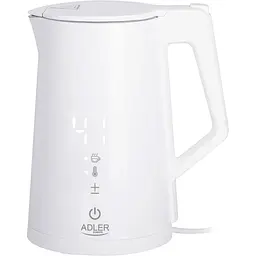 Електрочайник Adler AD 1345 white 1850-2200Вт 1.7л Strix встановлення температури