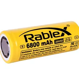 Акумулятор Rablex Li-ion 26650 6800mAh Yellow - мініатюра 2