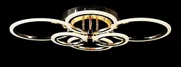Люстра стельова LED Splendid Ray LK65/2+2+2, 144W, золото, білий, сучасний стиль з пультом, димер - мініатюра 2