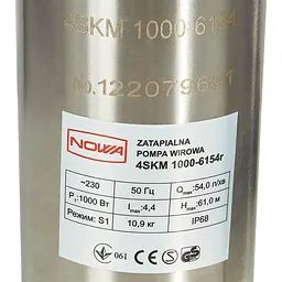 Насос заглибний свердловинний вихровий Nowa 4SKM 1000-6154r (148536) - мініатюра 3
