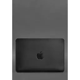 Шкіряний чохол BlankNote Crazy Horse для MacBook 14 дюймів Чорний - мініатюра 3