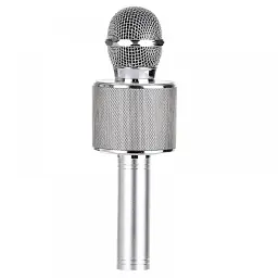 Караоке-мікрофон Wster бездротовий WS 858 Silver (au085) - мініатюра 2