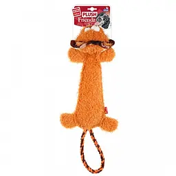 Іграшка для Собак Gigwi Plush Friendz Левеня з канатним хвостом і пищалкою 30 см - мініатюра 5