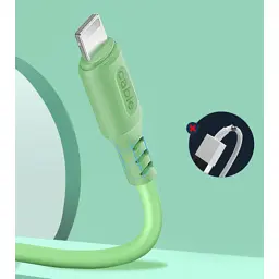 Дата кабель USB 2.0 AM to Micro 5P 1.0m soft silicone green ColorWay (CW-CBUM042-GR) - мініатюра 5