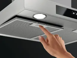 Настінна витяжка AEG DBB 3651 M, нержавіюча сталь, LED-освітлення, 3 швидкості, жировий фільтр, 96 кВт·год/рік - мініатюра 7