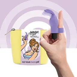 Вібратор на палець FeelzToys Magic Finger 10 см фіолетовий - мініатюра 2