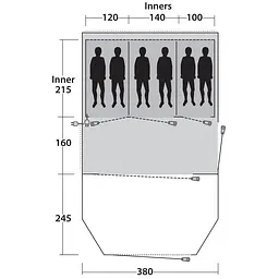 Намет Outwell Tent Collingwood 6 (111065) - мініатюра 3