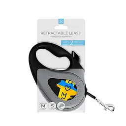 Повідець-рулетка для собак Waudog R-leash малюнок Дім M до 25 кг 5 м - мініатюра 2