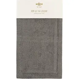 Килимок для ванної кімнати МВМ My Home Лиман 80х50 см темно-сірий (BM-02 S DARK GRAY)