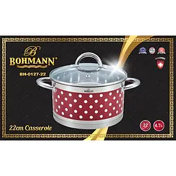Каструля Bohmann BH 0127-22 4.7л Red - мініатюра 8