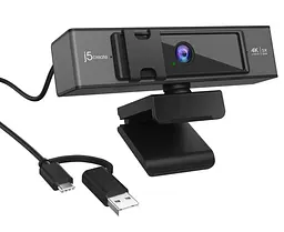 Веб-камера j5create Bеб-камера JVCU435-N USB-A/C (JVCU435-N) - мініатюра 3