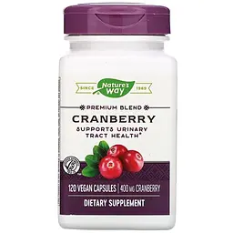 Журавлина Nature's Way Cranberry Premium Blend 400 мг 120 веганських капсул