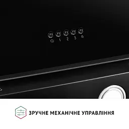 Витяжка декоративна похила Perfelli VICCO 6HM NERO - мініатюра 7