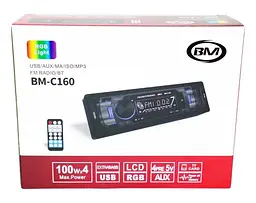 Автомобільний мультимедійний ресивер 1DIN з Bluetooth і RGB-підсвіткою, магнітола з підтримкою USB, TF/microSD і AUX, MP3 - мініатюра 7